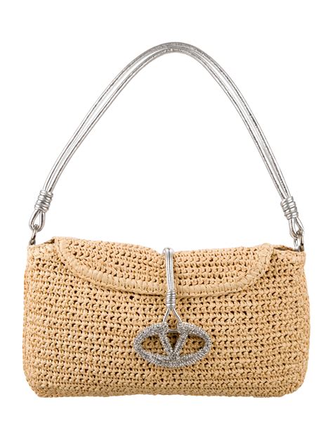 luxury raffia bags for women.